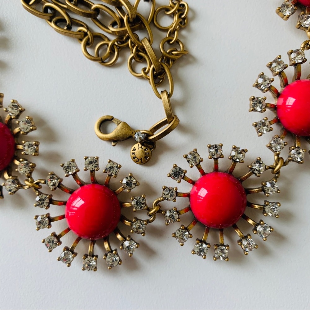 J.Crew pink floral necklace